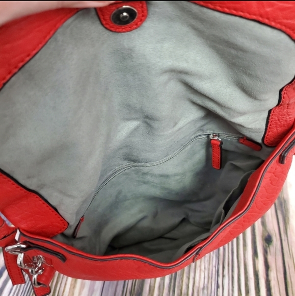 Vince Camuto Red Cory Lamb Leather Crossbody - Picture 6 of 11